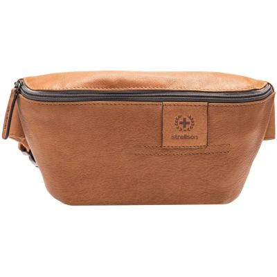 Afbeelding van strellson Leren Gordeltas Hyde Park Hipbag SHZ Cognac Bruine