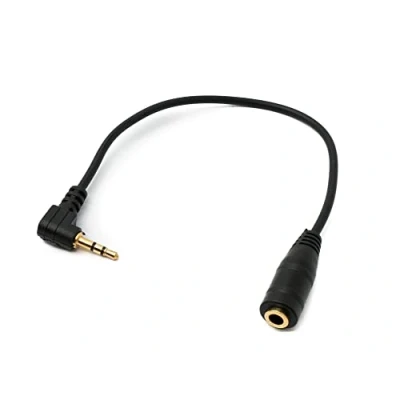 Afbeelding van SYSTEM S Audiokabel (2,5 mm jack naar 3,5 female zwart)