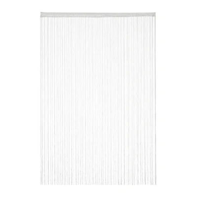 Afbeelding van Relaxdays 3 x draadgordijn wit inkortbaar tunnel voor roede 145x245 cm vitrage