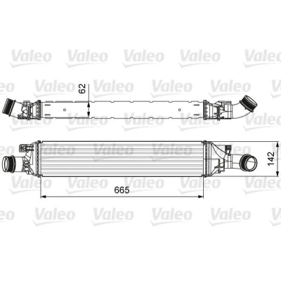 Afbeelding van VALEO 818643 Intercooler Zonder klep voor uitlaatgasrecirculatieregeling AUDI: Q3