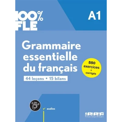 Image de 100% FLE Grammaire essentielle du français A1 livre + didierfle.app