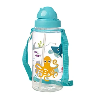Afbeelding van Drinkfles met rietje zeedieren Puckator