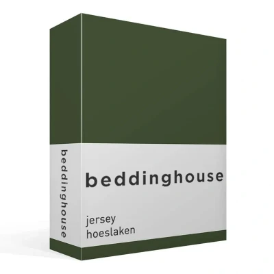 Afbeelding van Beddinghouse Hoeslaken Jersey Dark Green 140 x 200/220