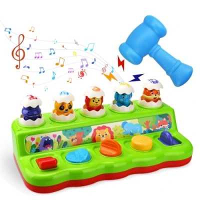 Afbeelding van UCAMP Pop up speelgoed voor baby&#039;s vanaf 6 maanden met muziek en licht