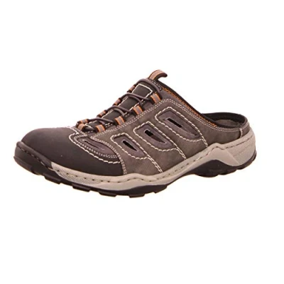 Afbeelding van Rieker heren clogs 08096, Grijs Zwart rookgrijs 00