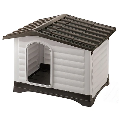 Afbeelding van Ferplast Dogvilla Grijs&amp;Bruin Hondenhok 111x84x79 cm