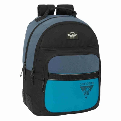 Afbeelding van Schoolrugzak BlackFit8 California Blauw Zwart 32 x 42 15 cm