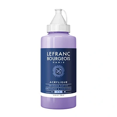 Afbeelding van Lefranc &amp; Bourgeois 300404 fijne acrylverf 750 ml tube, sterk gepigmenteerd, geparfumeerde dekking, homogene romige textuur, lichtpaars
