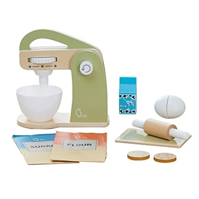 Afbeelding van Teamson Kids Houten Speelkeuken Accessories Menger 10 Stuks Kinderspeelgoed Groen