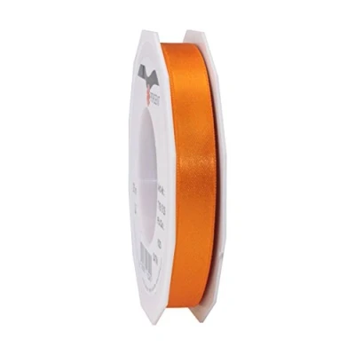Image de C.E. Pattberg ruban en satin orange pour emballage cadeau, 1,5 cm de large, décoratif cadeaux, toutes les occasions