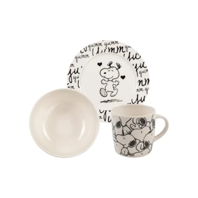 Afbeelding van Peanuts Frühstückset, 3 delig, snoopy