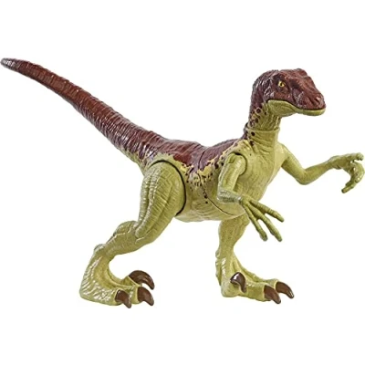 Afbeelding van Jurassic World Velociraptor felle kracht beweegbare dinosaurus, speelgoedfiguur voor kinderen (Mattel GWN32)