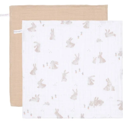 Afbeelding van Little Dutch Monddoekjes 25x25 Baby Bunny 2st