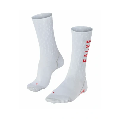 Afbeelding van FALKE BC anti blaar functioneel materiaal fietssokken unisex wit maat 37 38