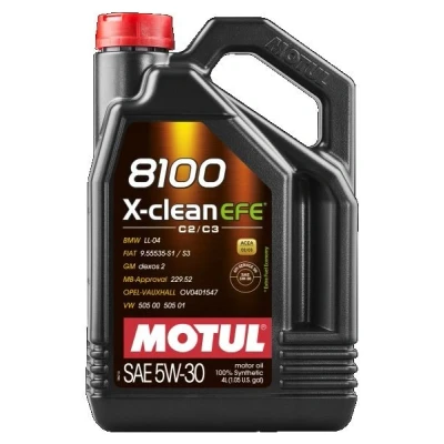 Afbeelding van Motul 8100 X CLEAN EFE 5W 30 4L Motorolie 109171 KIA: Stonic Hatchback, Picanto II, III, OPEL: Corsa E Meriva B, Vectra C Caravan