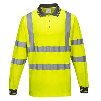 Afbeelding van Polo Comfort lange mouw Geel S271 Portwest