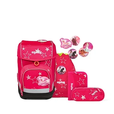 Afbeelding van ergobag cubo set ergonomische schoolrugzak, 5 delig, Cinbärella roze, Eén maat, schooltas