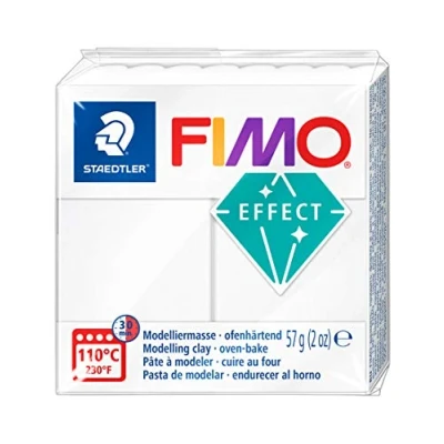 Afbeelding van Modelling clay Fimo effect White transparant