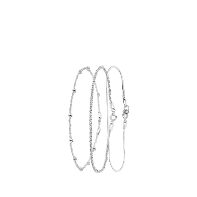 Afbeelding van Lucardi 925 Silver Armband, Dames, Maat: One Size, Zilver
