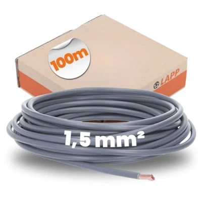 Afbeelding van LAPP 4520061 Draad H07V K 1 x 1.50 mm² Grijs 100 m