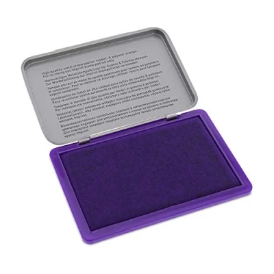 Afbeelding van Imprint 9073M handmatig stempelkussen voor dagelijkse behoeften thuis en op kantoor 1 paars stempelkussen, robuust metalen deksel, inkt waterbasis, afmetingen 12,5 x 8 cm, ideaal