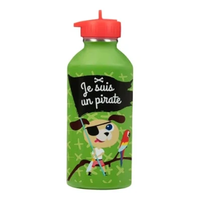 Afbeelding van Draeger Paris Drinkfles van roestvrij staal voor kinderen, je suis Un Pirate