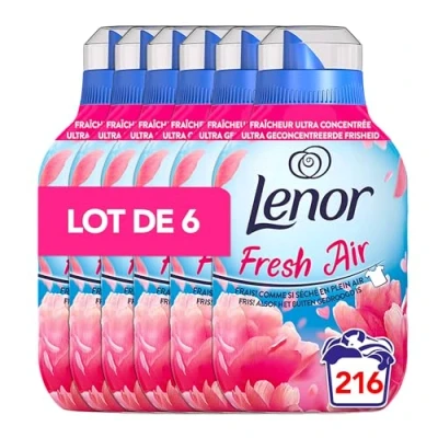 Afbeelding van 6x Lenor Wasverzachter Fresh Air Bloesem 36 Wasbeurten 504 ml