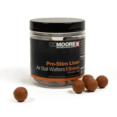 Afbeelding van CC Moore Pro Stim Liver Air Ball Wafters 12mm (70 stuks) Hookbaits