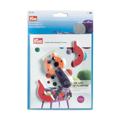 Afbeelding van Prym 624180 2 in 1 pompon maker maat S