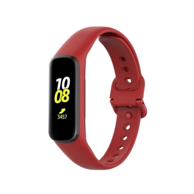 Afbeelding van Siliconen bandje Rood Samsung Galaxy Watch Fit 2