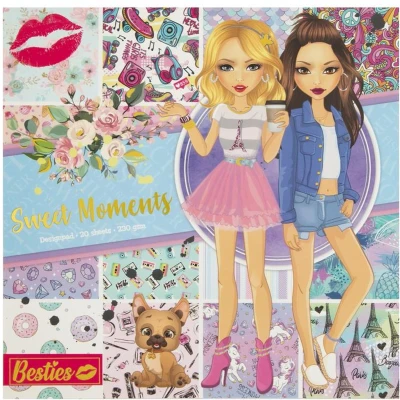 Afbeelding van Besties Design Blok Sweet Moments, 20 vellen