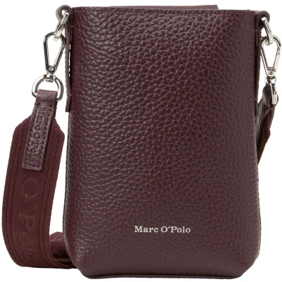 Afbeelding van Marc O&#039;Polo Telefoontasje Schoudertas Bonni Cellphone Bag Dark Aubergine Wijnrood
