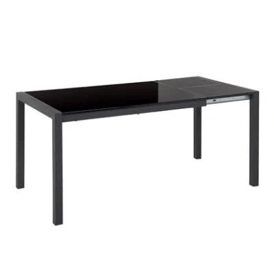 Afbeelding van Beliani GRANADA Uitschuifbare eettafel Zwart MDF