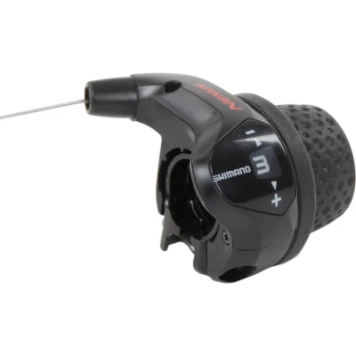 Afbeelding van Draaiversteller 3 speed Shimano Nexus SL 3S41E met kabels zwart (werkplaatsverpakking)