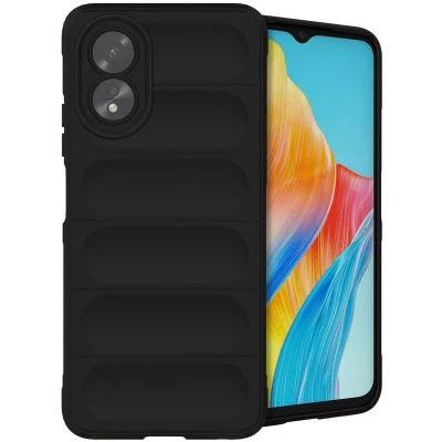 Afbeelding van iMoshion Hoesje Geschikt voor Oppo A18 / A38 Siliconen EasyGrip Backcover Zwart