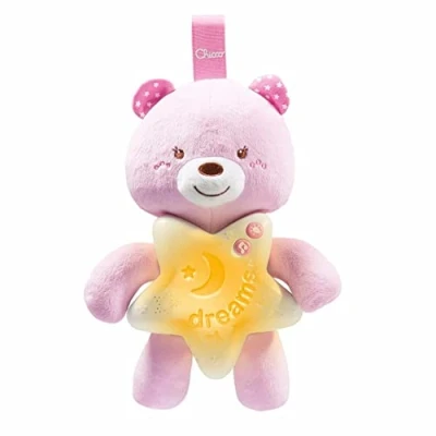Image de Veilleuse Chicco Petit ourson Rose