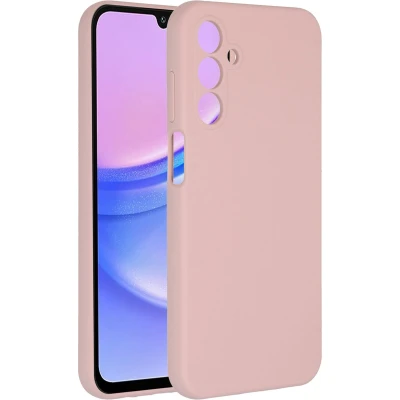 Afbeelding van Accezz Hoesje Geschikt voor Samsung Galaxy A15 (4G) / (5G) Siliconen Liquid Silicone Backcover Roze