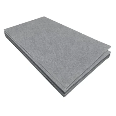 Afbeelding van Jtnohx 11 stuks harde viltvellen 17,78 x 28,7 cm om te knutselen, vierkant vilt naaien, grijs