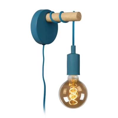 Afbeelding van Lucide POLA Wandlamp 1xE27 Blauw