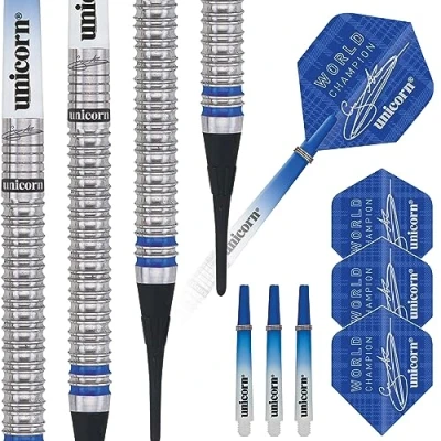 Afbeelding van Unicorn Gary Anderson W.C. Phase 3 90% Deluxe Soft Tip Dartpijlen 18 Gram