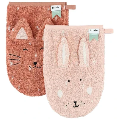 Afbeelding van Trixie WASHCLOTHS 2 PACK MRS. CAT RABBIT