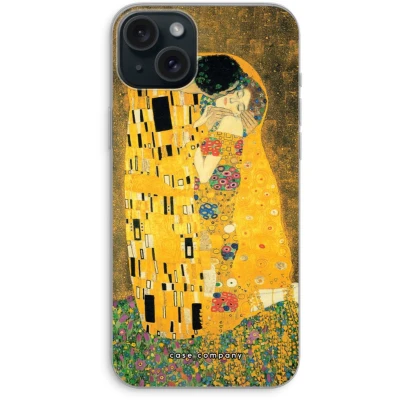 Afbeelding van Case Company® hoesje geschikt voor iPhone 15 Plus Der Kuss Soft Cover Telefoonhoesje Bescherming aan alle Kanten en Schermrand