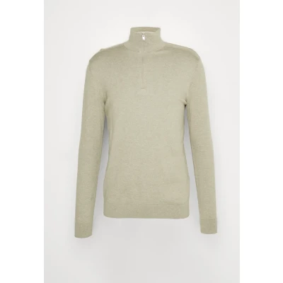 Afbeelding van Selected Homme Slhberg HALF ZIP Trui, Heren, Maat: XXL, Vetiver melange