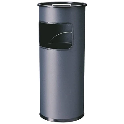 Afbeelding van Durable 333058 Papierbak 17 l Metaal (Ø x h) 260 mm 620 Antraciet Met asbak 1 stuk(s)