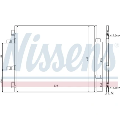 Afbeelding van Nissens Airco condensor 940201