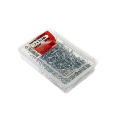 Afbeelding van Deltafix Draadnagels Platkop 1.6x25mm Verzinkt 200 Gr.
