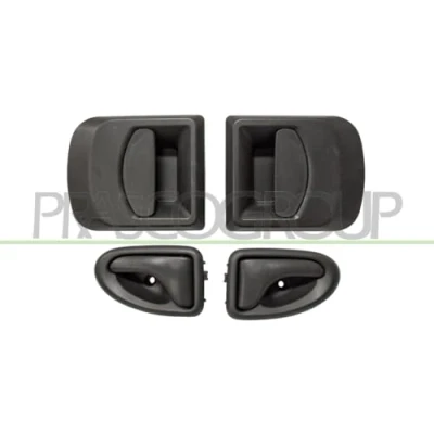 Afbeelding van PRASCO FT9268000 Deurgrepen Buiten, Binnen, Links voor, Rechts voor Zwart IVECO: DAILY 3 Kasten/Kombi, Bus