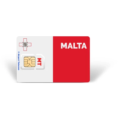 Afbeelding van eSIM Malta Unlimited 30 Dagen Data Prepaid Met Snel 4G/5G Internet En Bellen Op Reis In Europa Airport Telecom