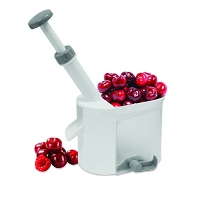 Afbeelding van Fackelmann 48374 Ontpitter, voor Kersen en Olijven, Aluminium, Wit, 22.8 x 20.8 12 cm