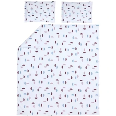 Afbeelding van Meyco Shapes/Uni dekbedovertrek + kussensloop 200x200/220 cm Lilac